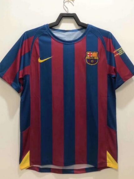 2005-06 Barcelona Home Jersey Champions League version
