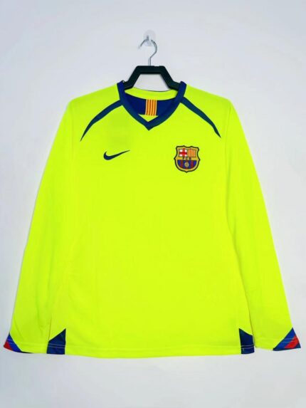 2005-06 Barcelona away jersey Long Sleeve