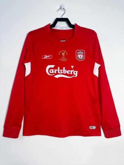 2004-05 Liverpool Home Jersey Long Sleeve