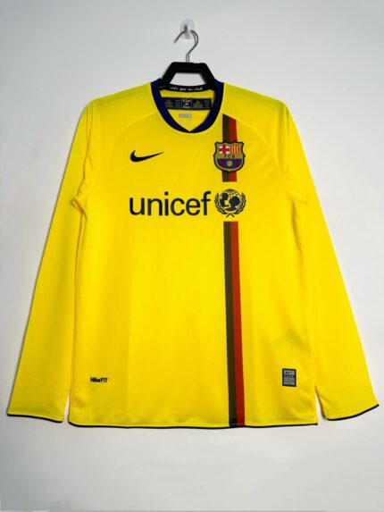 2008-09 Barcelona Away Jersey Long Sleeve