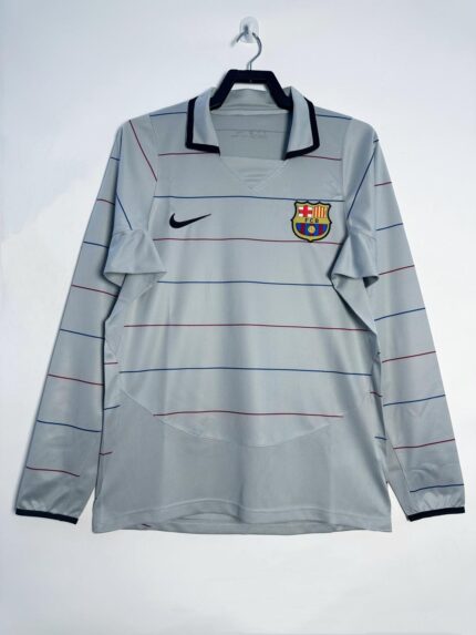 2003-04 Barcelona Away Jersey Long Sleeve