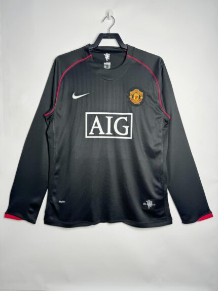 2007-08 Manchester United Away Jersey Long Sleeve
