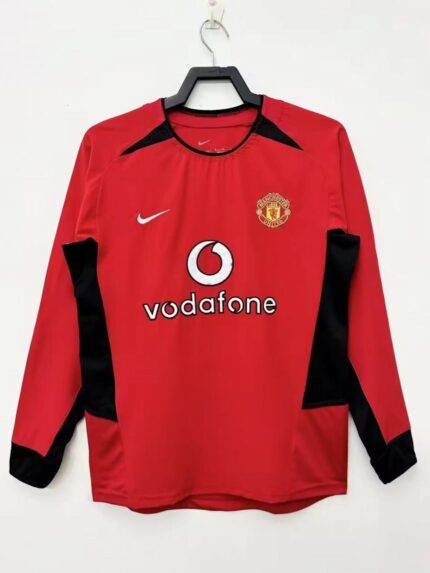 2002-04 Manchester United home Jersey Long Sleeve