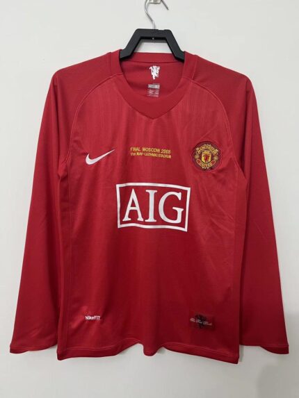 2007-08 Manchester United home Jersey Long Sleeve