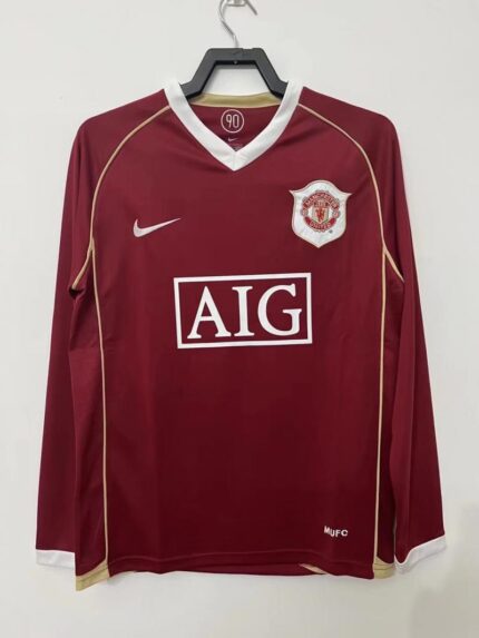 2006-07 Manchester United home Jersey Long Sleeve