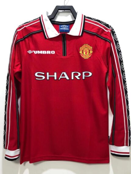 1998-99 Manchester United home Jersey long Sleeve