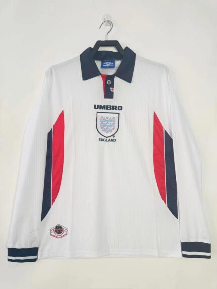 1998 England home jersey long Sleeve