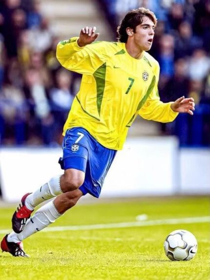2002 Brazil home jersey long Sleeve