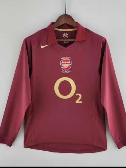 2005-06 Arsenal Away Jersey Long Sleeve