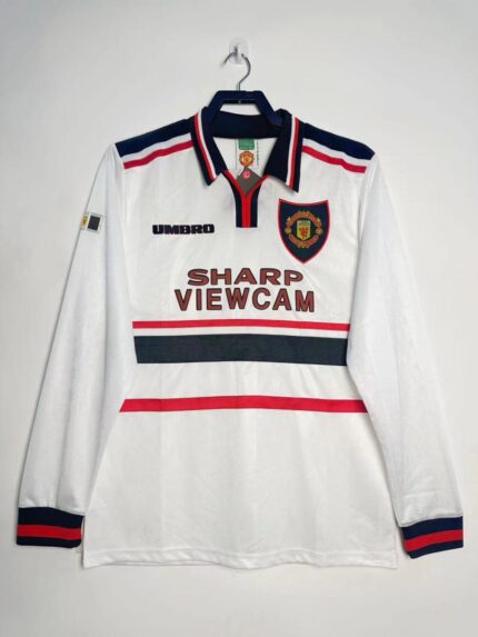 1998-99 Manchester United Away Jersey Long Sleeve