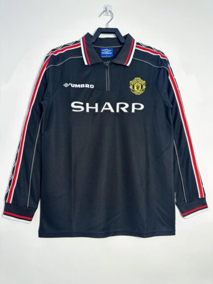 1998-99 Manchester United Away Jersey Long Sleeve